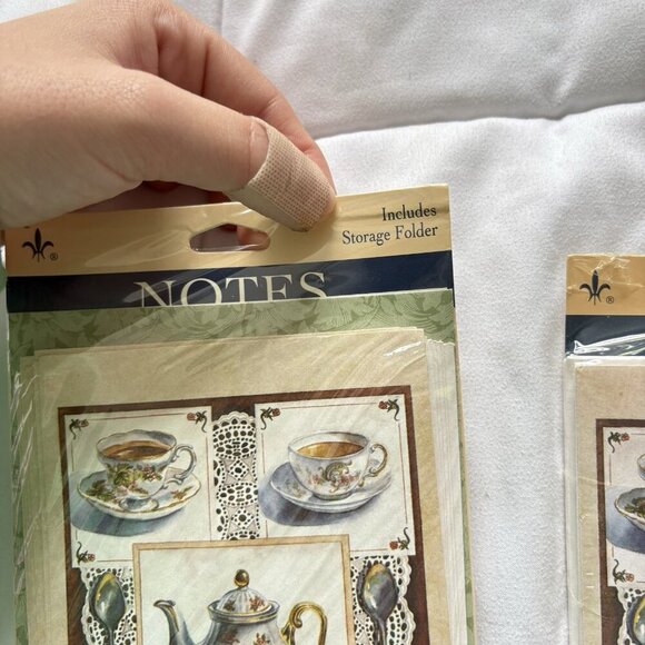 NEW Vintage 80s 90s Teapot Tea Notes With Storage Folder Checklist Gibson - Picture 2 of 8